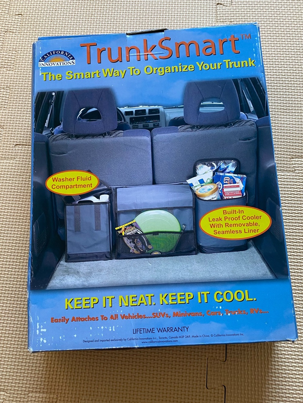 California Innovations Car Trunk Organizer - Gray